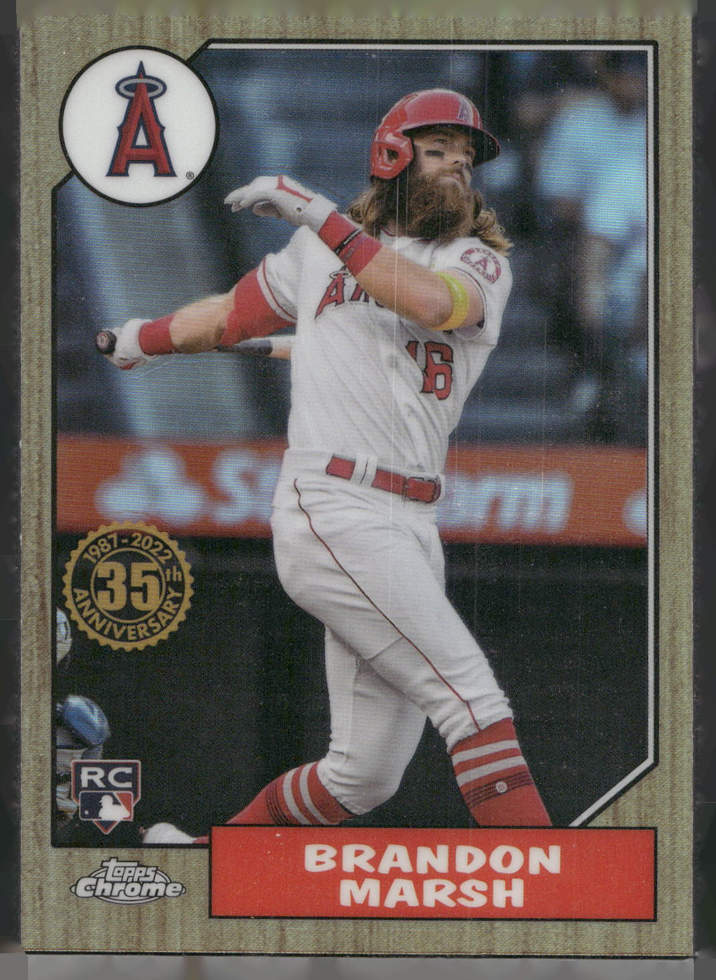 2022 Topps Chrome #87BC-18 Brandon Marsh 1987 Topps Baseball 35th Anniversary