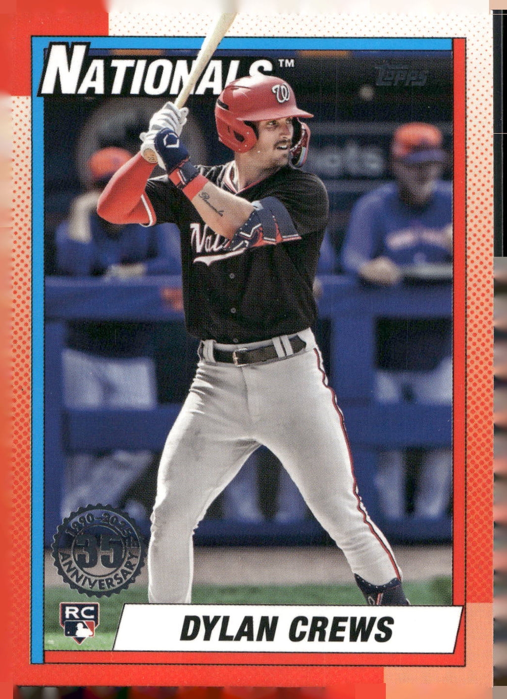 2025 Topps #T90-89 Dylan Crews 1990 Topps Baseball 35th Anniversary (Series One)