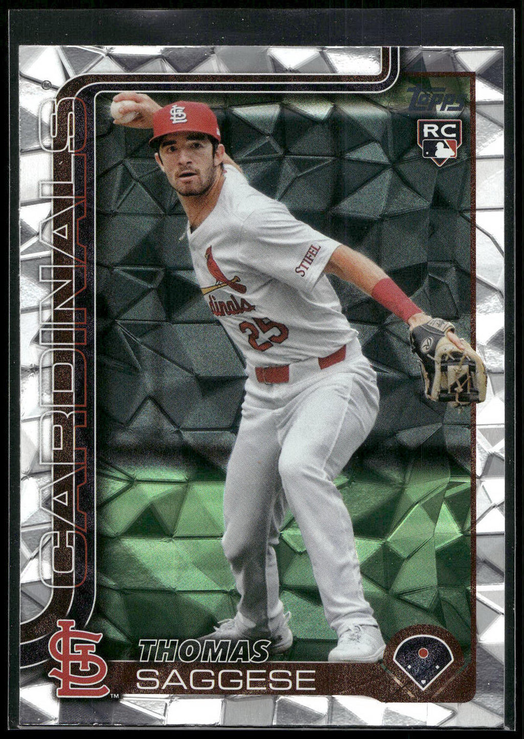 2025 Topps #463 Thomas Saggese Diamante Foil