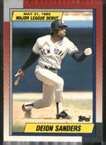 1990 Topps Major League Debut 1989 #108 Deion Sanders