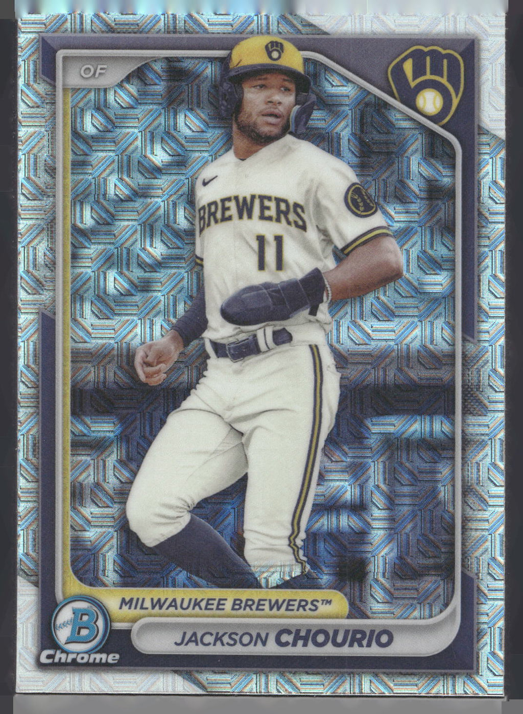 2024 Bowman #BCP-140 Jackson Chourio Chrome Prospects Mojo Refractors
