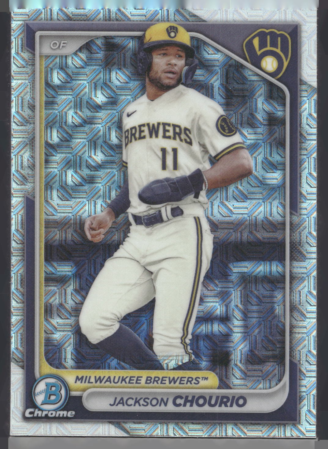 2024 Bowman #BCP-140 Jackson Chourio Chrome Prospects Mojo Refractors