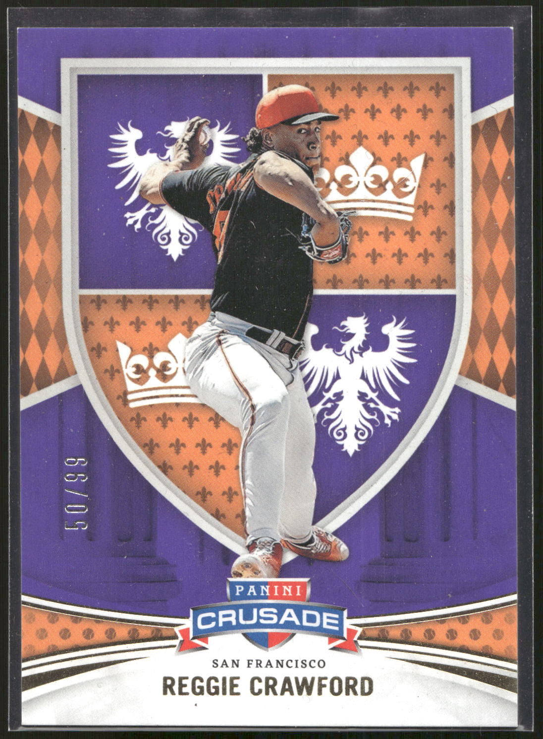 2024 Panini Crusade #188 Reggie Crawford Purple #/99