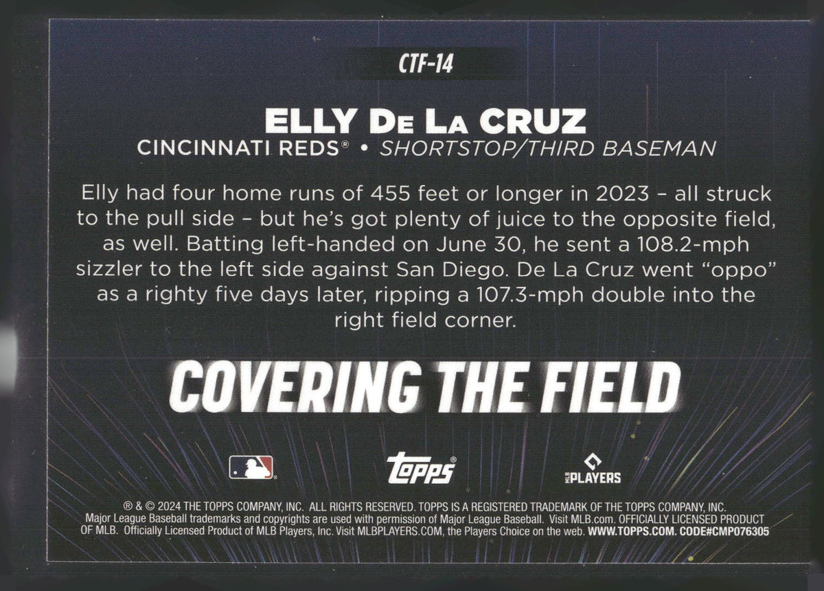 2024 Topps #CTF-14 Elly De La Cruz Covering the Field