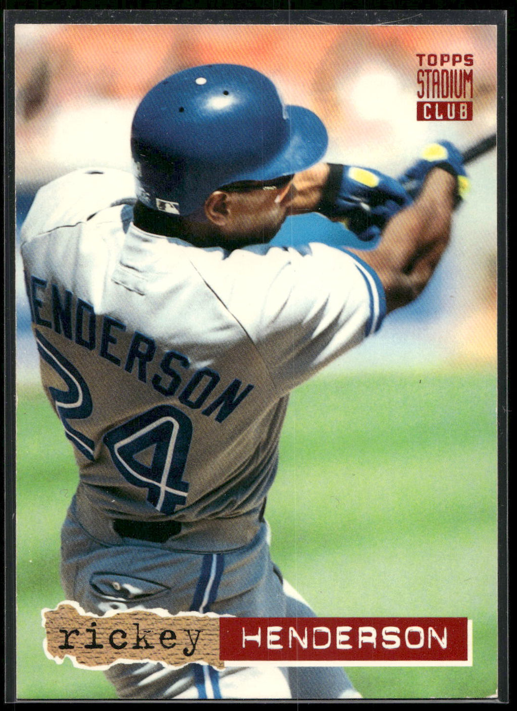 1994 Stadium Club #107 Rickey Henderson