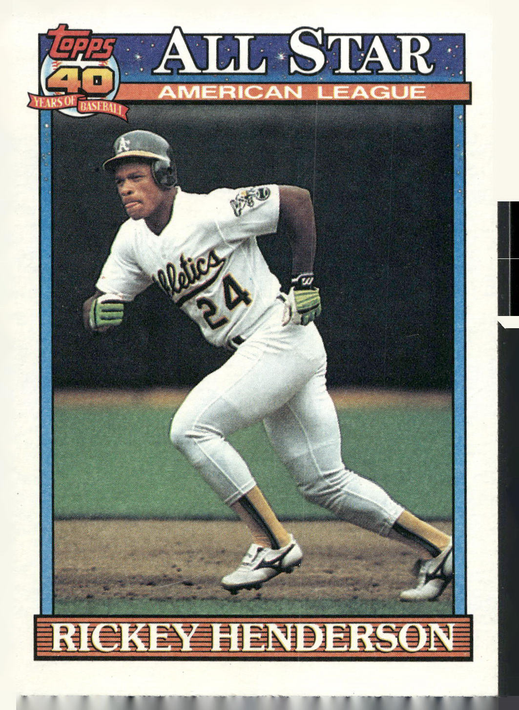 1991 Topps #391 Rickey Henderson