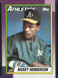 1990 Topps #450 Rickey Henderson