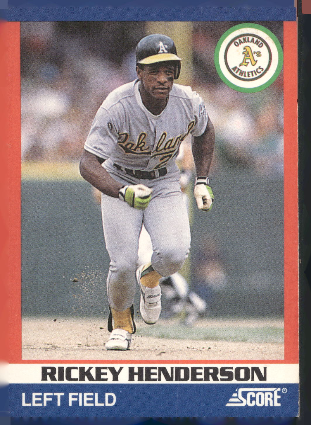 1991 Score 100 Superstars #10 Rickey Henderson