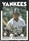 1986 Topps #500 Rickey Henderson