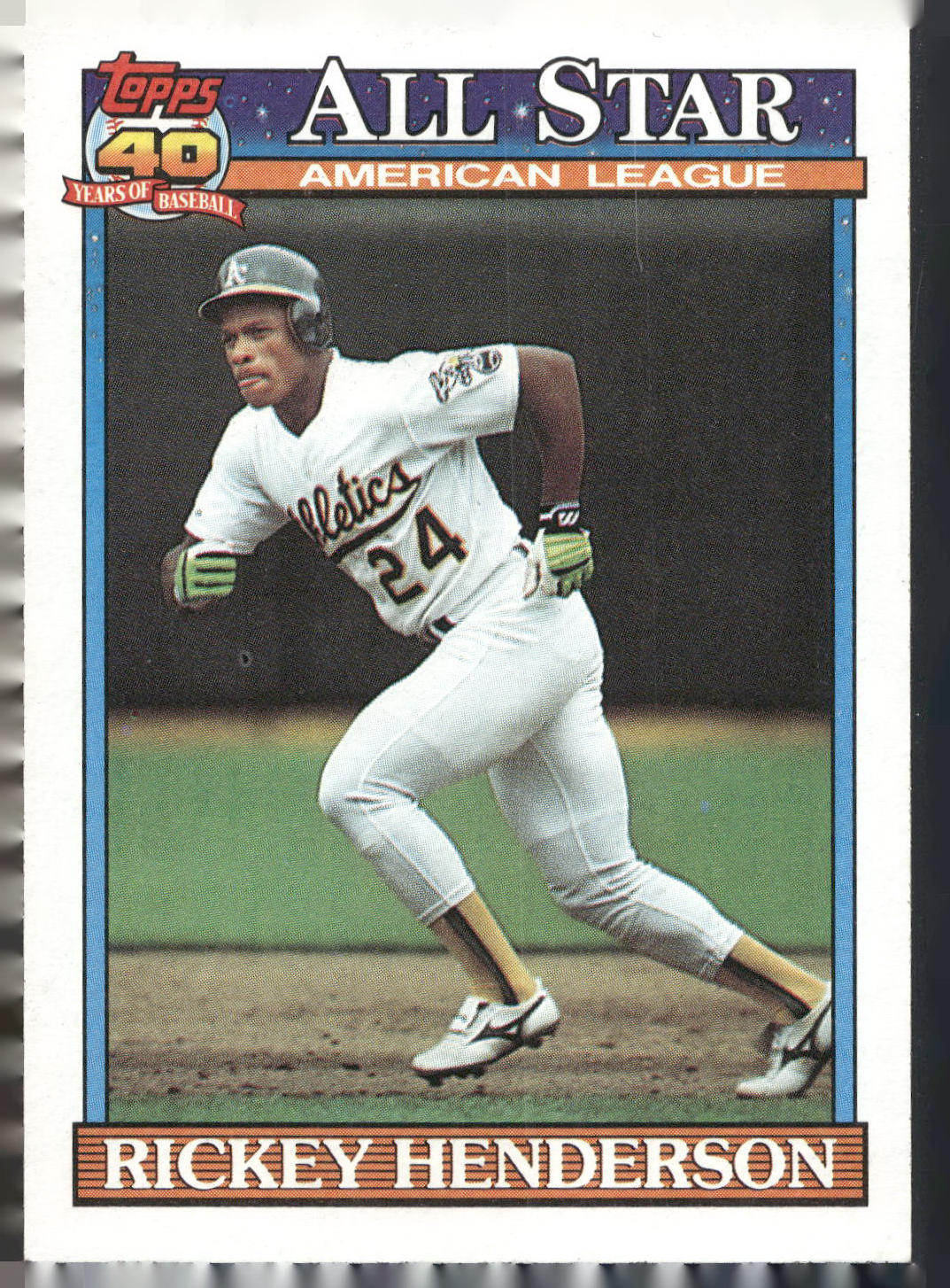 1991 Topps #391 Rickey Henderson