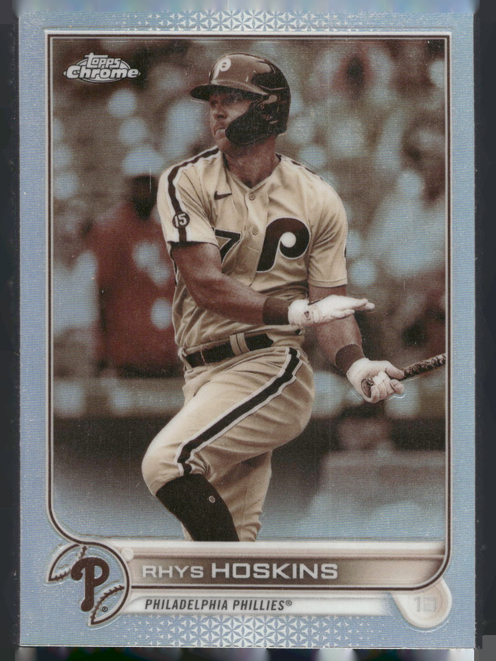 2022 Topps Chrome #8 Rhys Hoskins Sepia Refractor