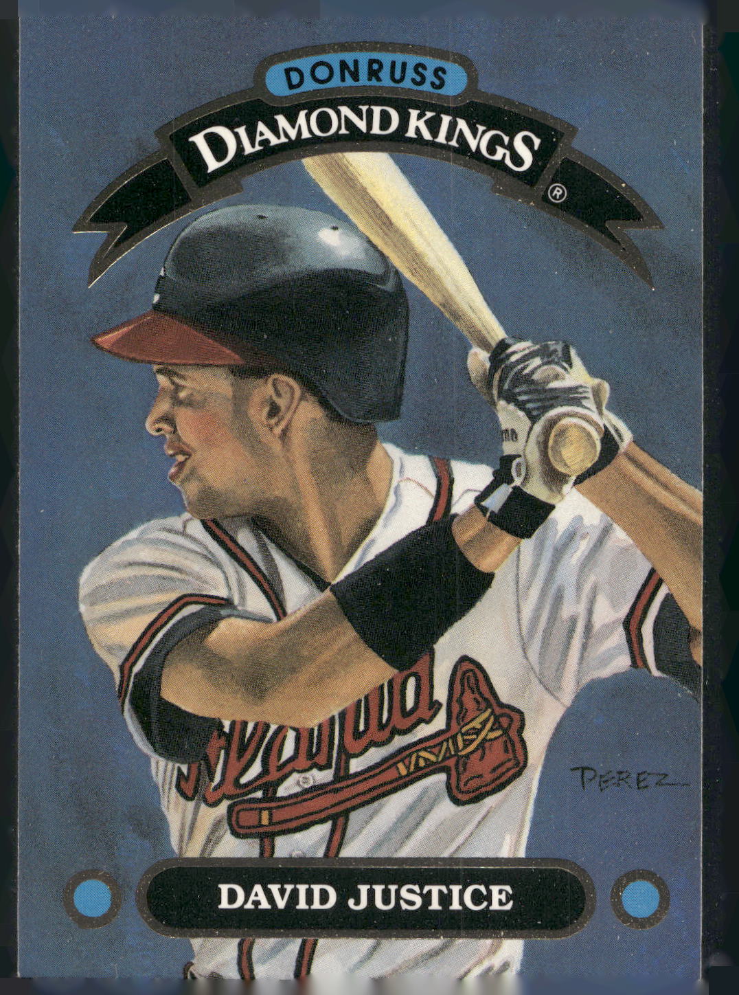 1992 Donruss #DK-6 David Justice Diamond Kings