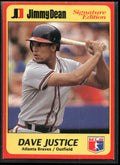 1991 Jimmy Dean Signature Edition #14 Dave Justice