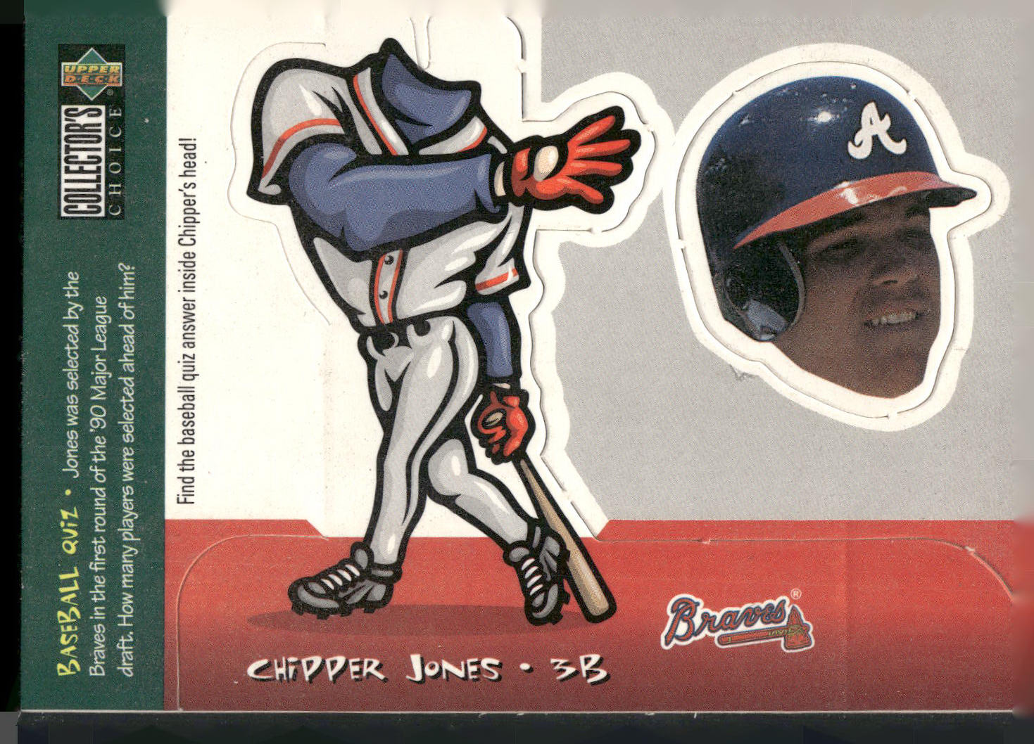 1998 Collector's Choice #4 Chipper Jones Mini Bobbing Heads