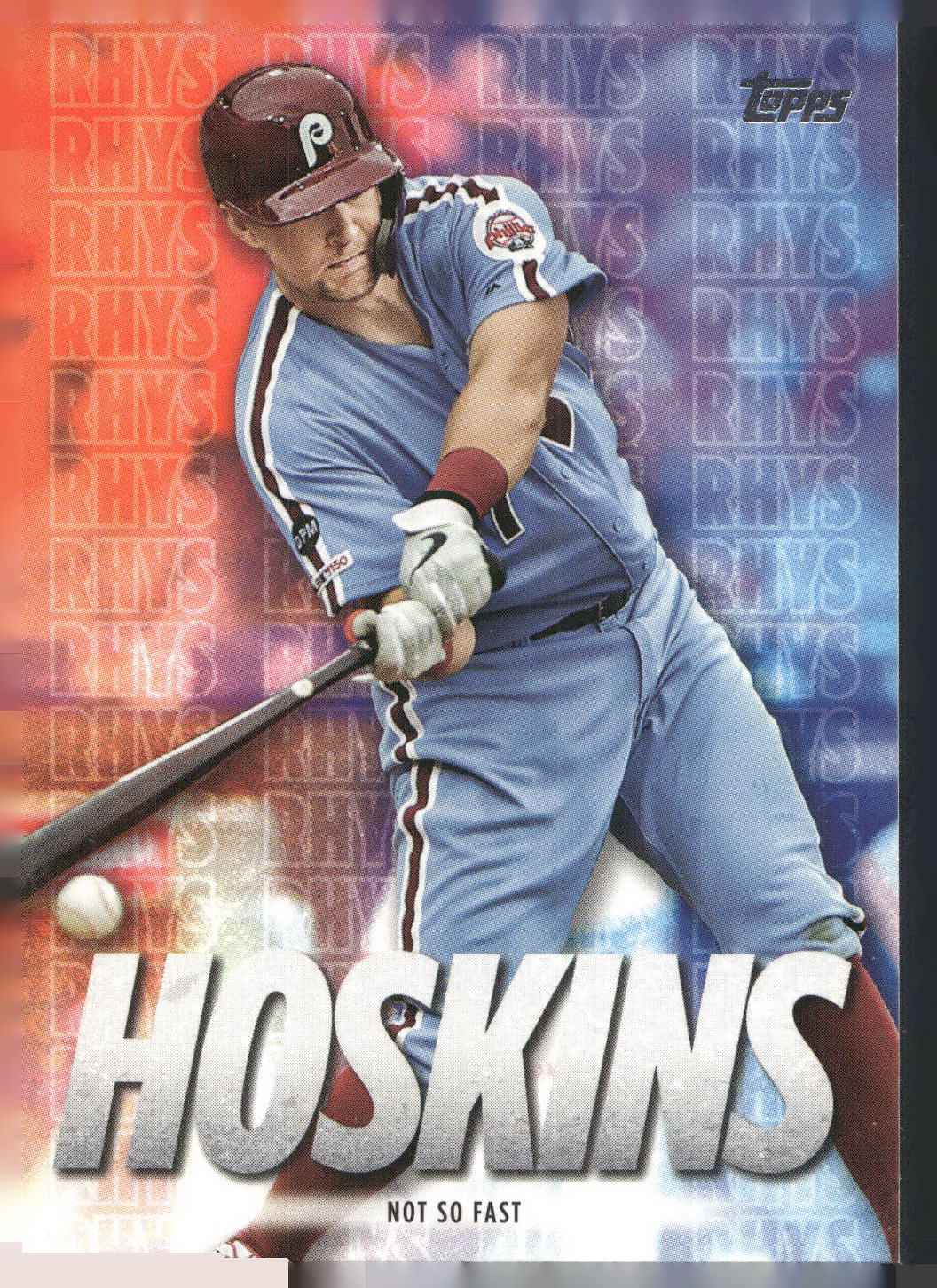 2020 Topps #RH-28 Rhys Hoskins Player Highlights Rhys Hoskins