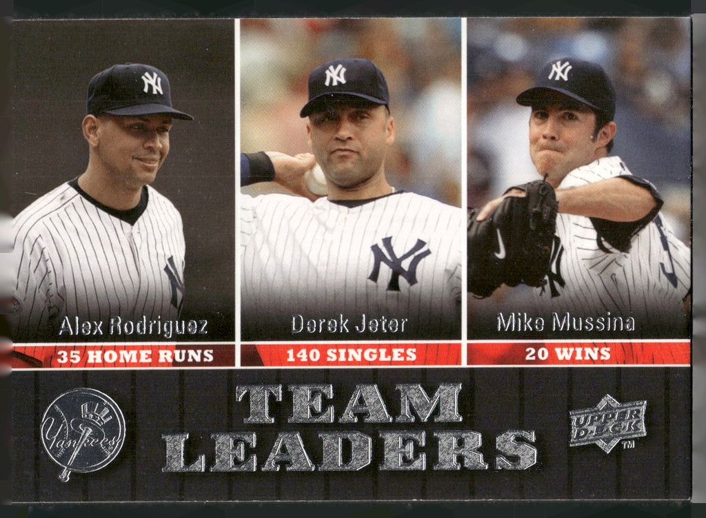 2009 Upper Deck #434 Alex Rodriguez / Derek Jeter / Mike Mussina