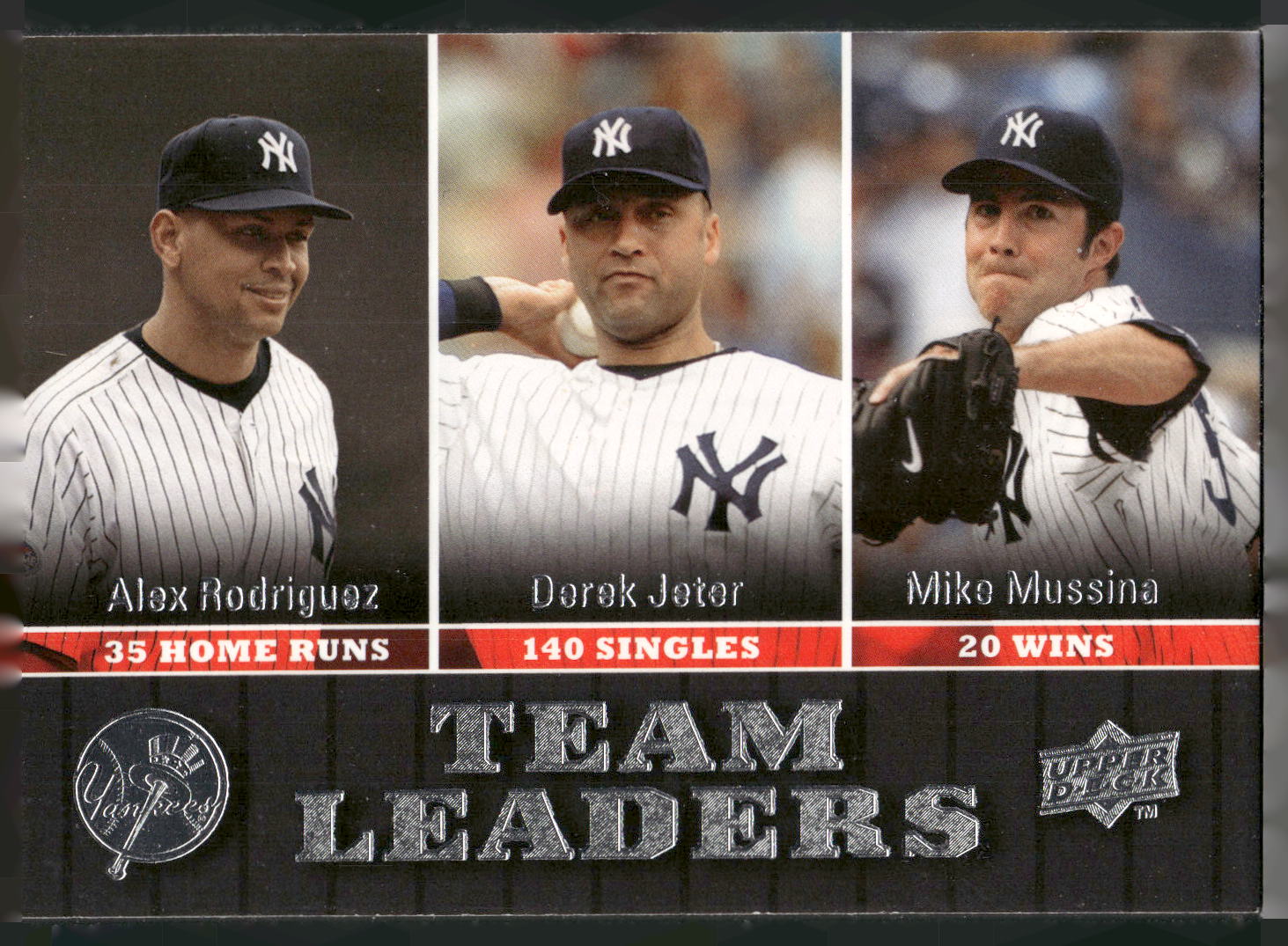 2009 Upper Deck #434 Alex Rodriguez / Derek Jeter / Mike Mussina