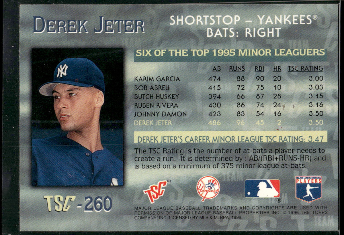 1996 Stadium Club #260 Derek Jeter