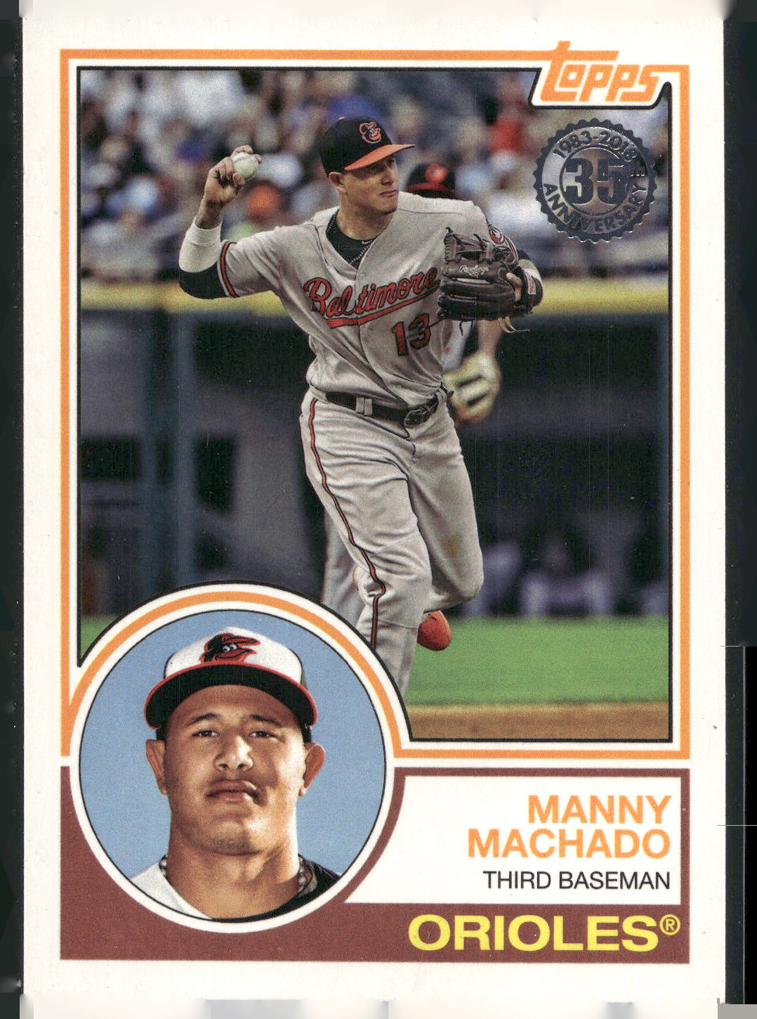 2018 Topps #83-32 Manny Machado 1983 Topps Baseball