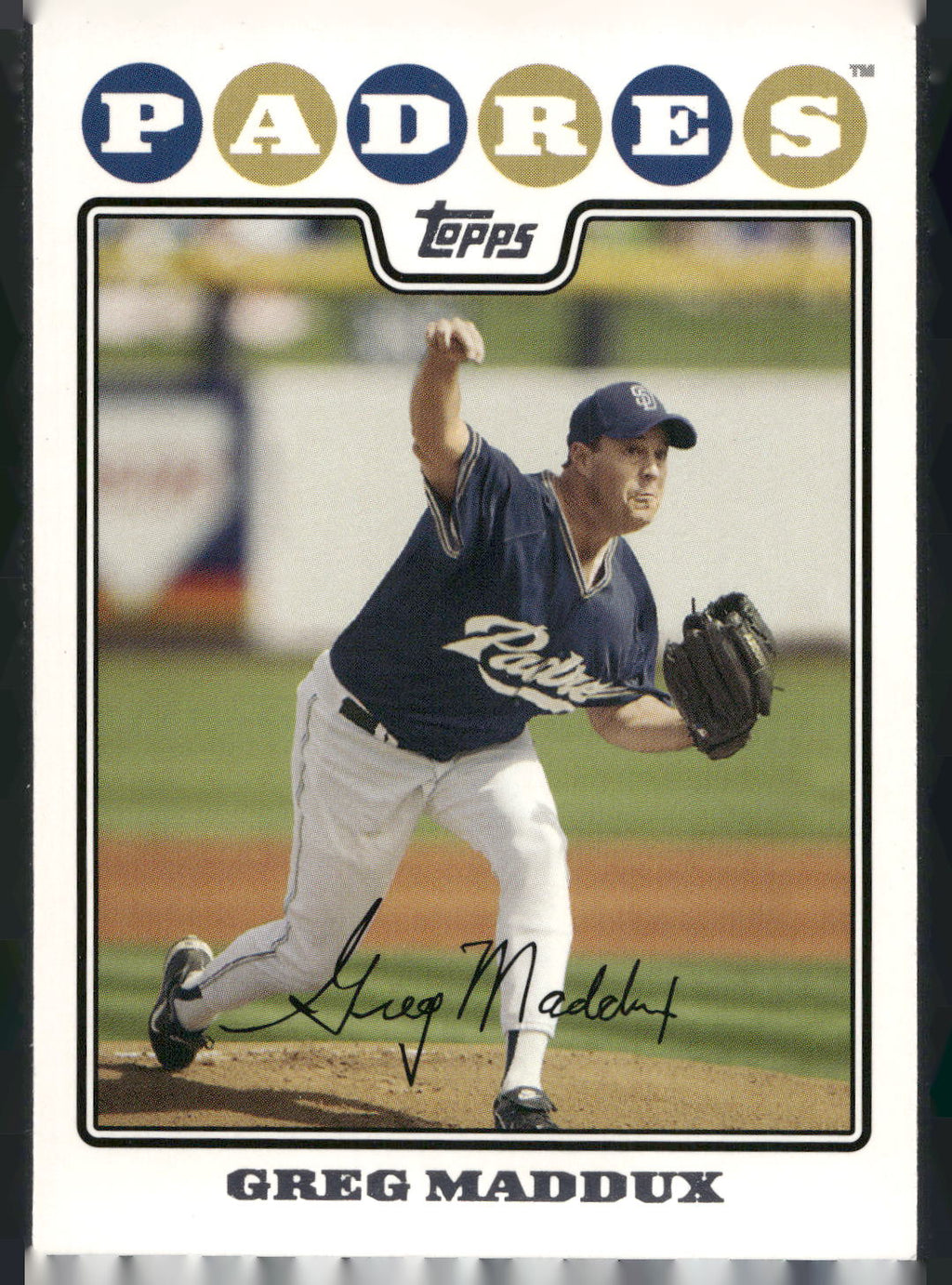 2008 Topps San Diego Padres #SAD1 Greg Maddux