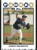 2008 Topps San Diego Padres #SAD1 Greg Maddux