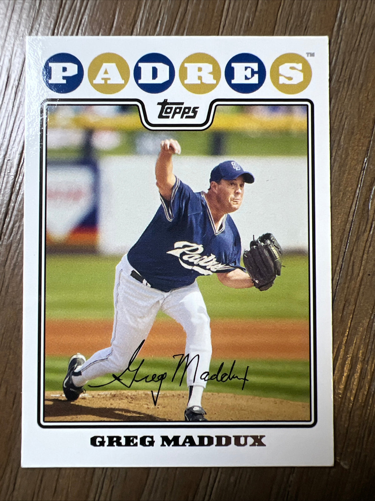 2008 Topps San Diego Padres #SAD1 Greg Maddux