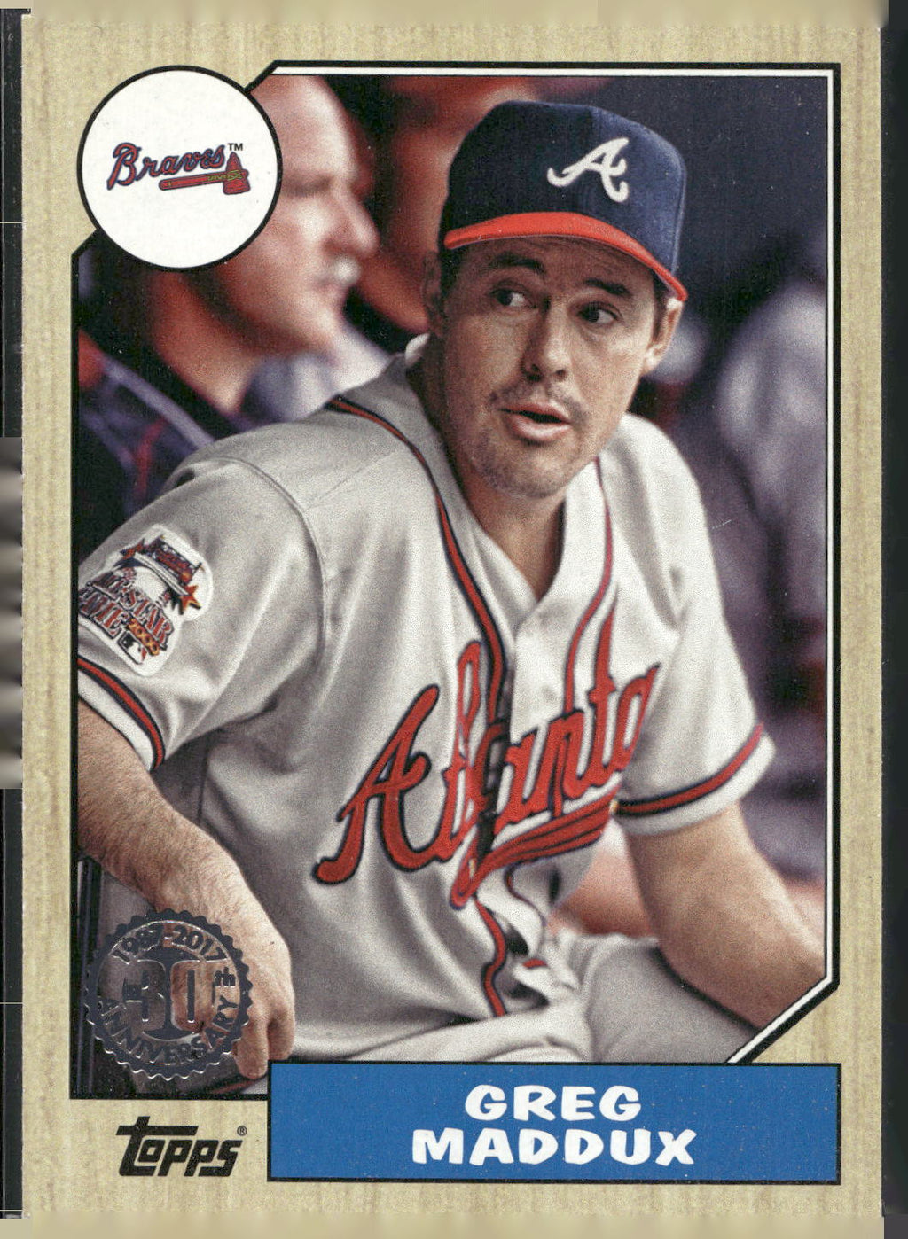 2017 Topps #87-80 Greg Maddux 1987 Topps Baseball 30th Anniversary