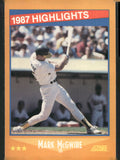 1988 Score #659 Mark McGwire
