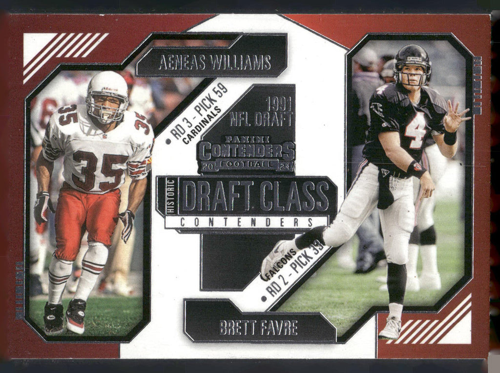 2024 Panini Contenders #13 Aeneas Williams / Brett Favre