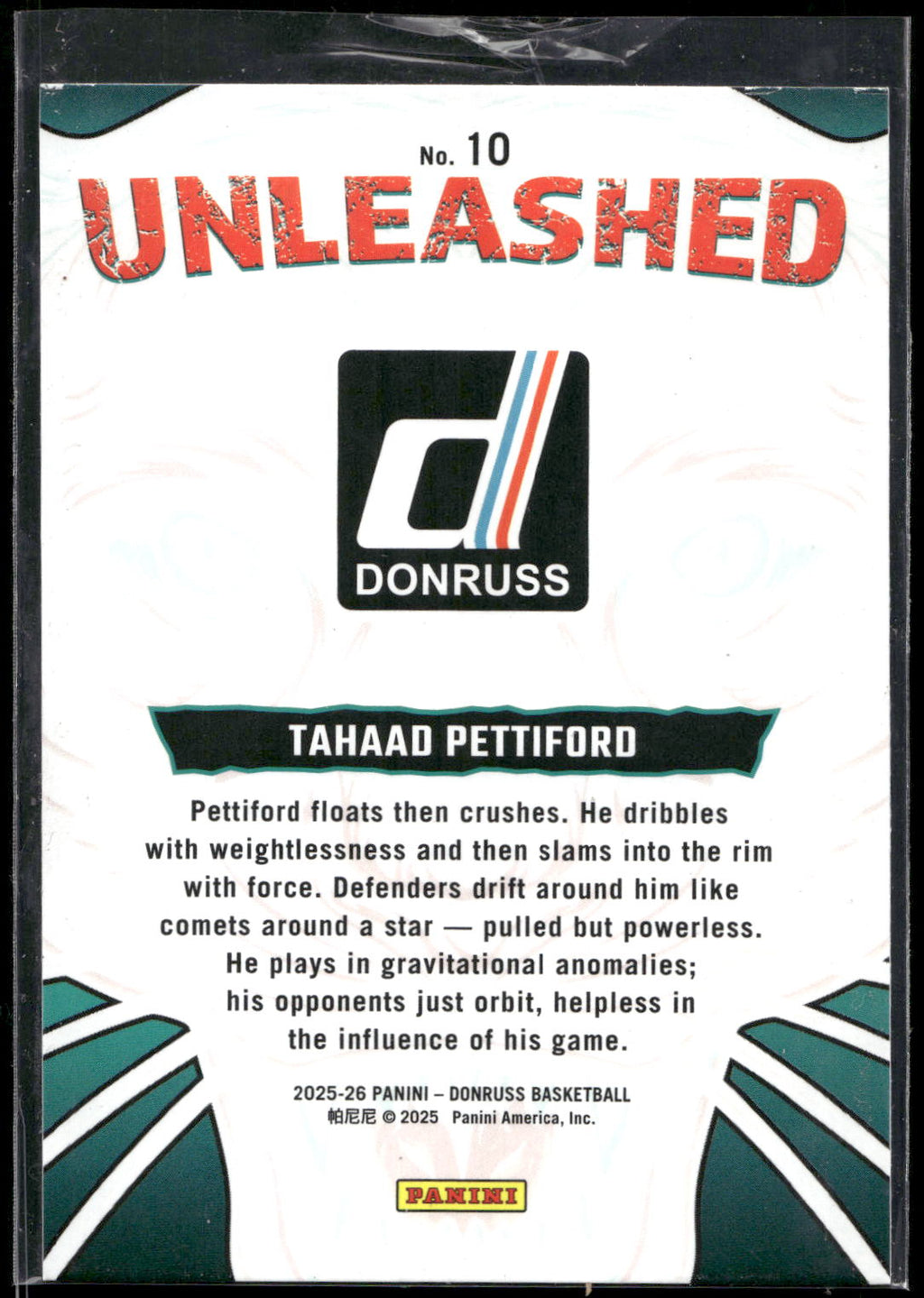 2025-26 Donruss #10 Tahaad Pettiford Unleashed