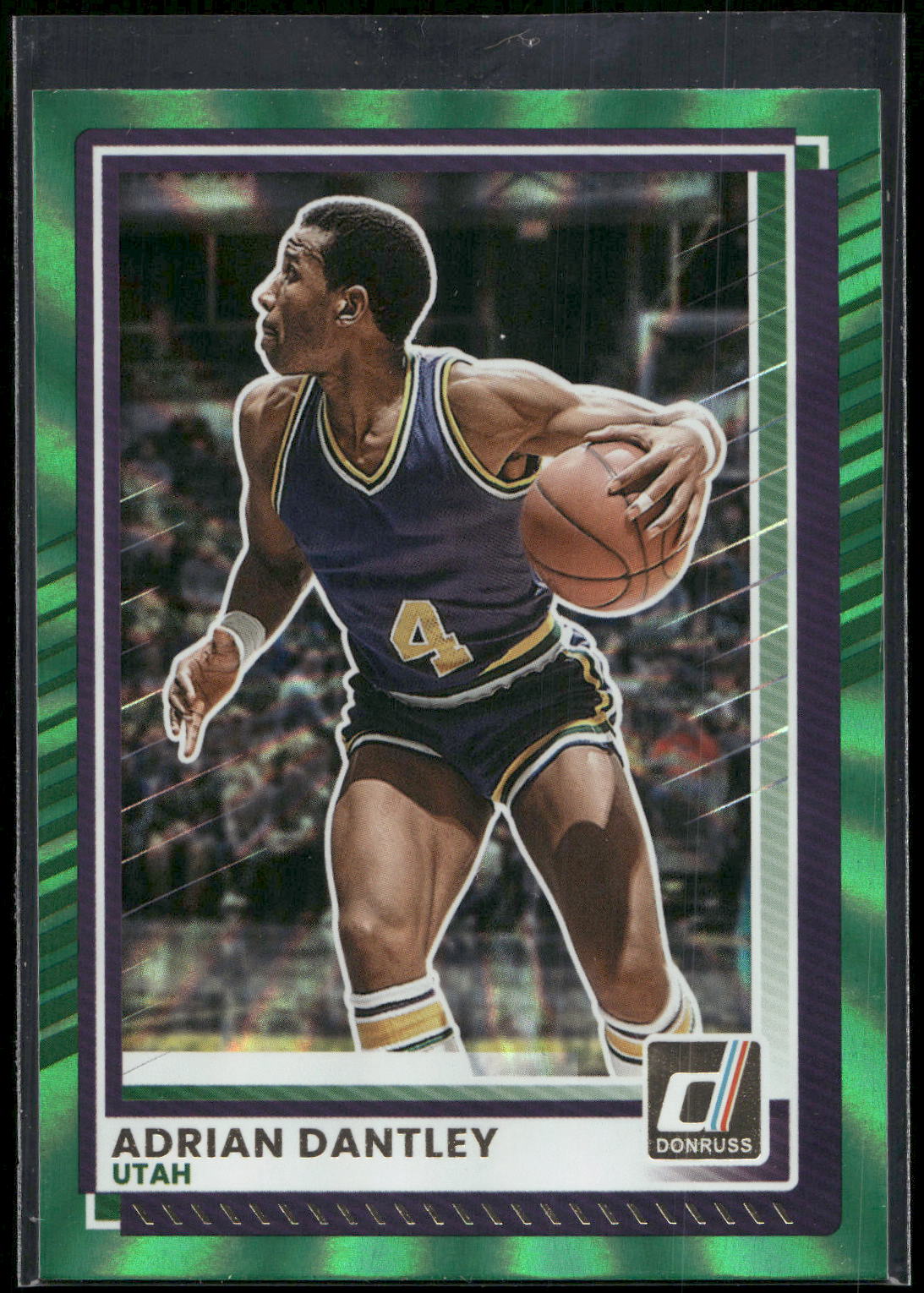 2025-26 Donruss #129 Adrian Dantley Holo Green Laser