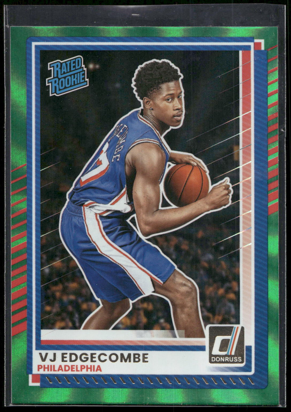 2025-26 Donruss #1 VJ Edgecombe Holo Green Laser
