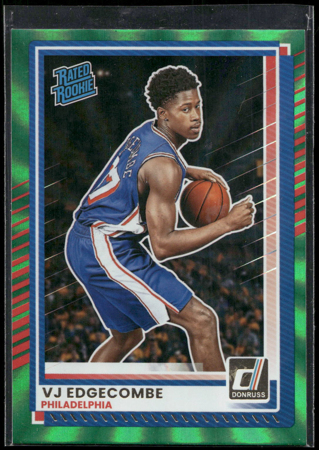 2025-26 Donruss #1 VJ Edgecombe Holo Green Laser