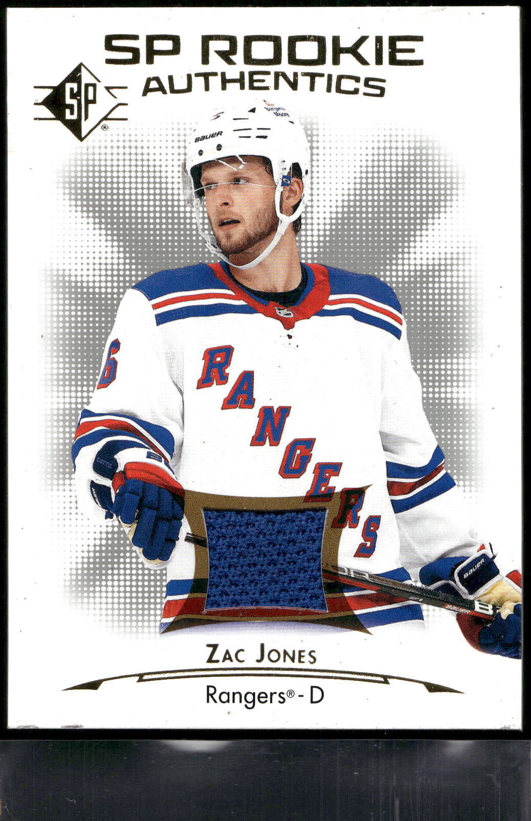 2021-22 SP #122 Zac Jones Rookie Authentics Jersey