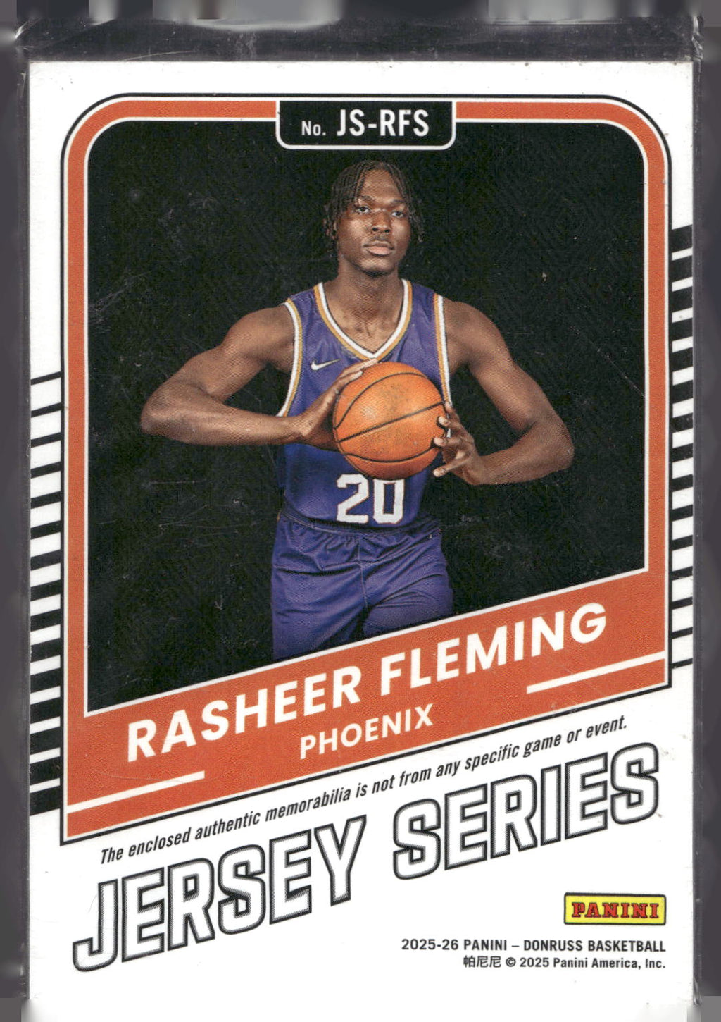 2025-26 Donruss #JS-RFS Rasheer Fleming Jersey Series