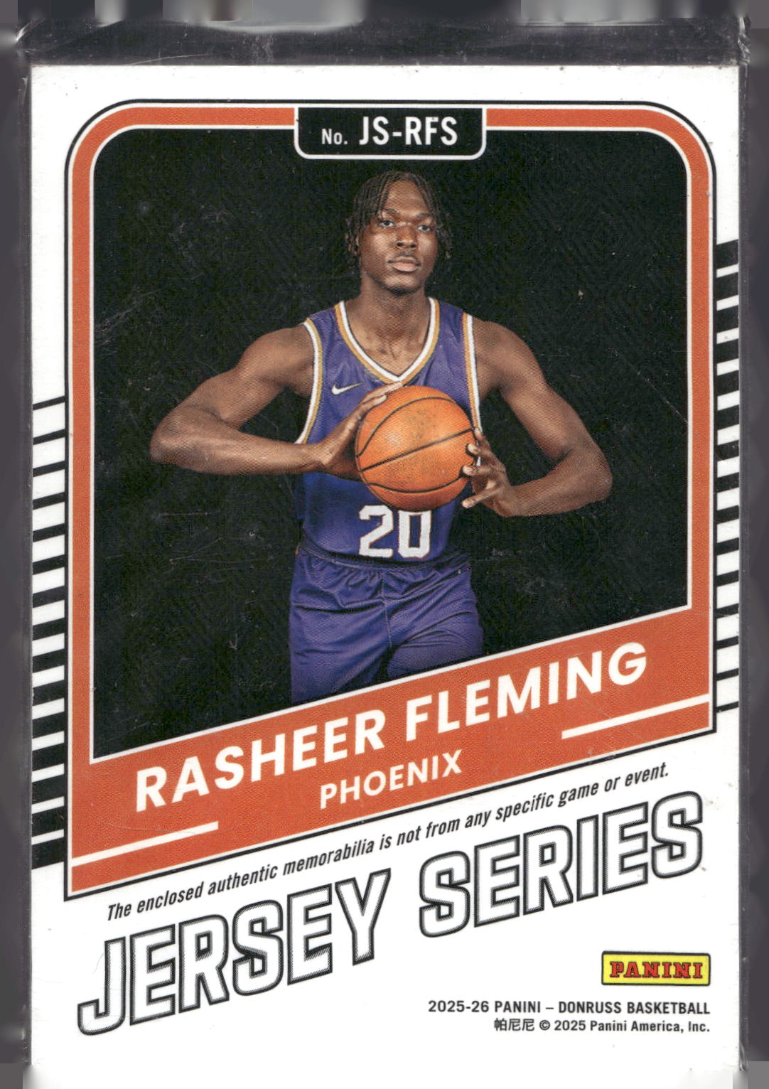 2025-26 Donruss #JS-RFS Rasheer Fleming Jersey Series