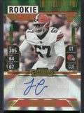 2024 Panini Contenders #290 Javion Cohen Opening Kickoff (Green Laser) Ticket