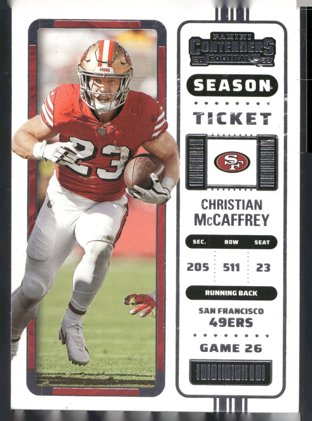 2022 Panini Contenders #15 Christian McCaffrey