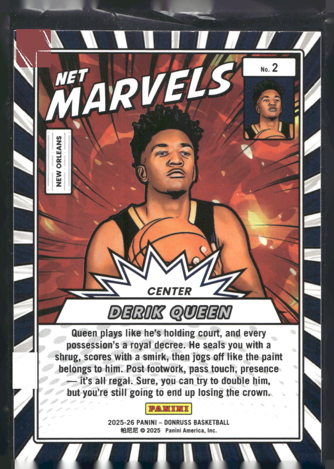 2025-26 Donruss #2 Derik Queen Net Marvels