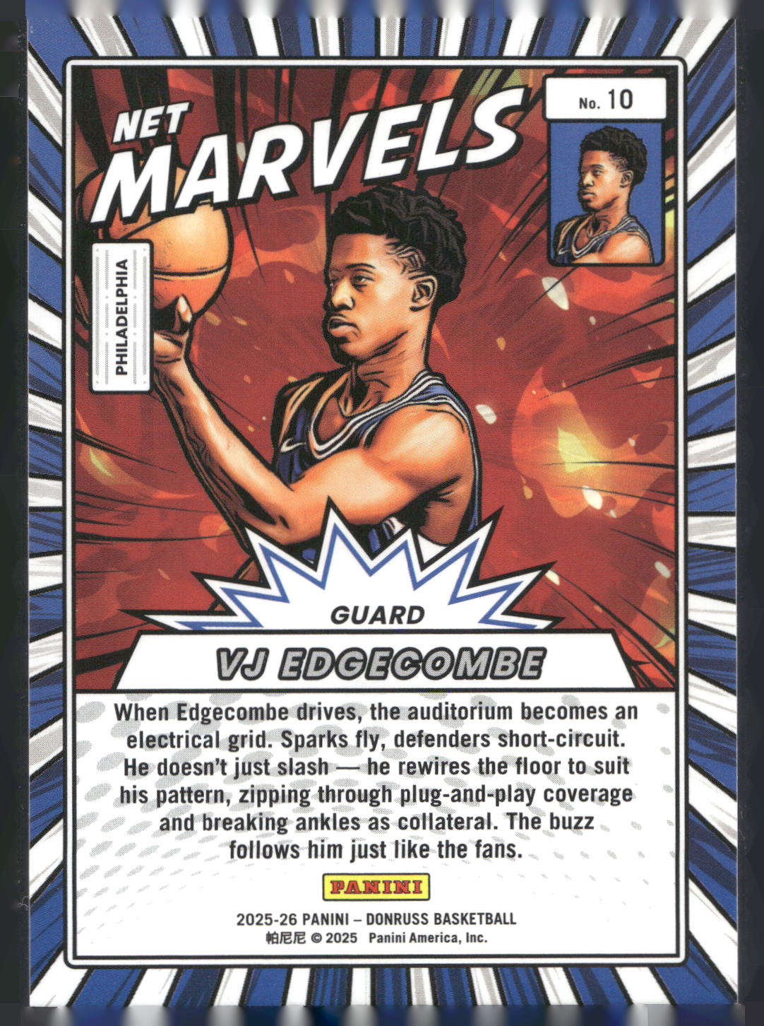 2025-26 Donruss #10 VJ Edgecombe Net Marvels