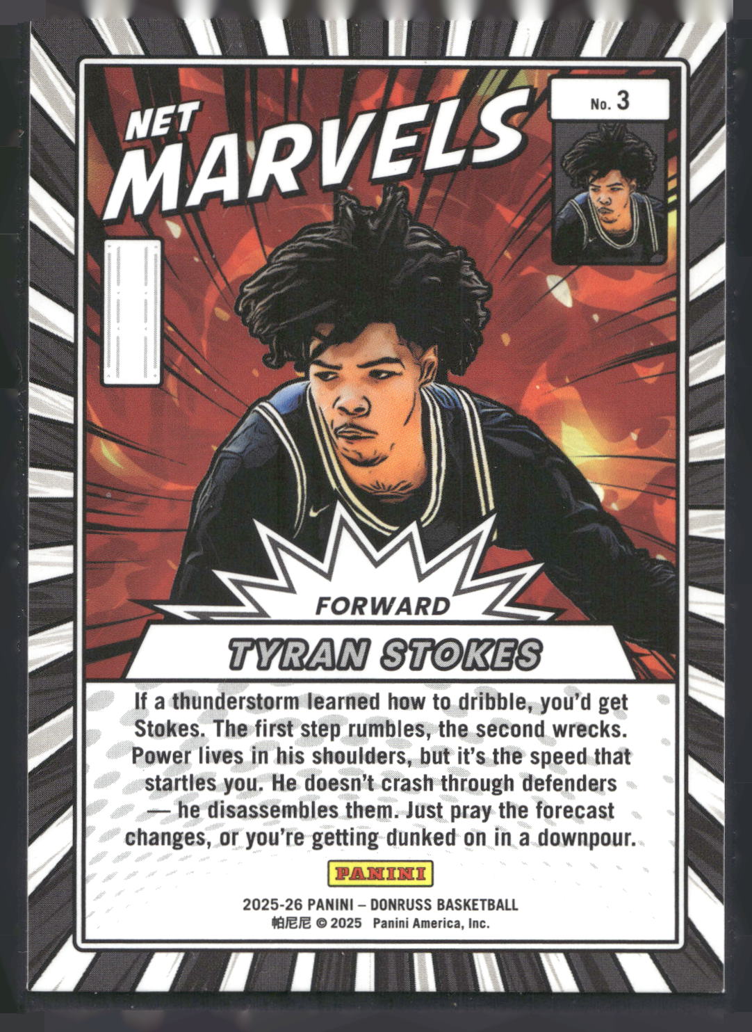 2025-26 Donruss #3 Tyran Stokes Net Marvels
