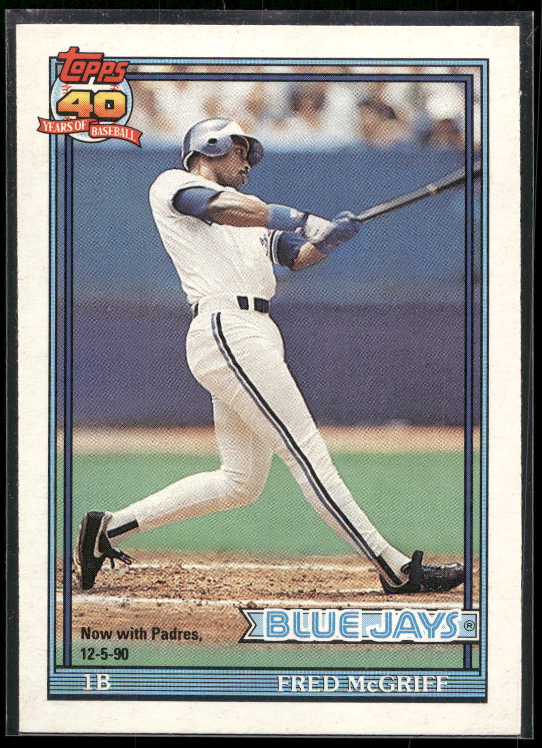 1991 Topps #140 Fred McGriff