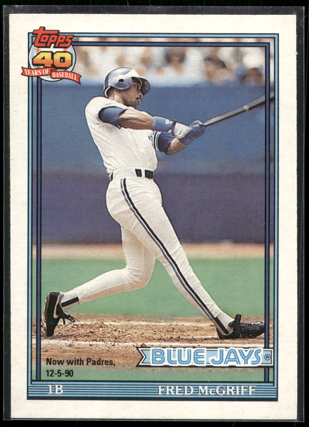 1991 Topps #140 Fred McGriff
