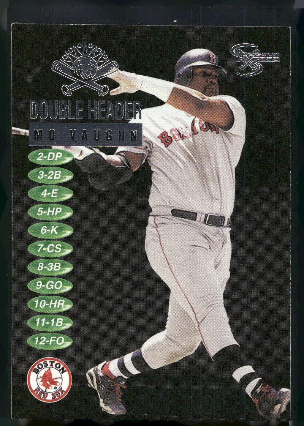 1998 SkyBox Dugout Axcess #12DH Mo Vaughn Double Header