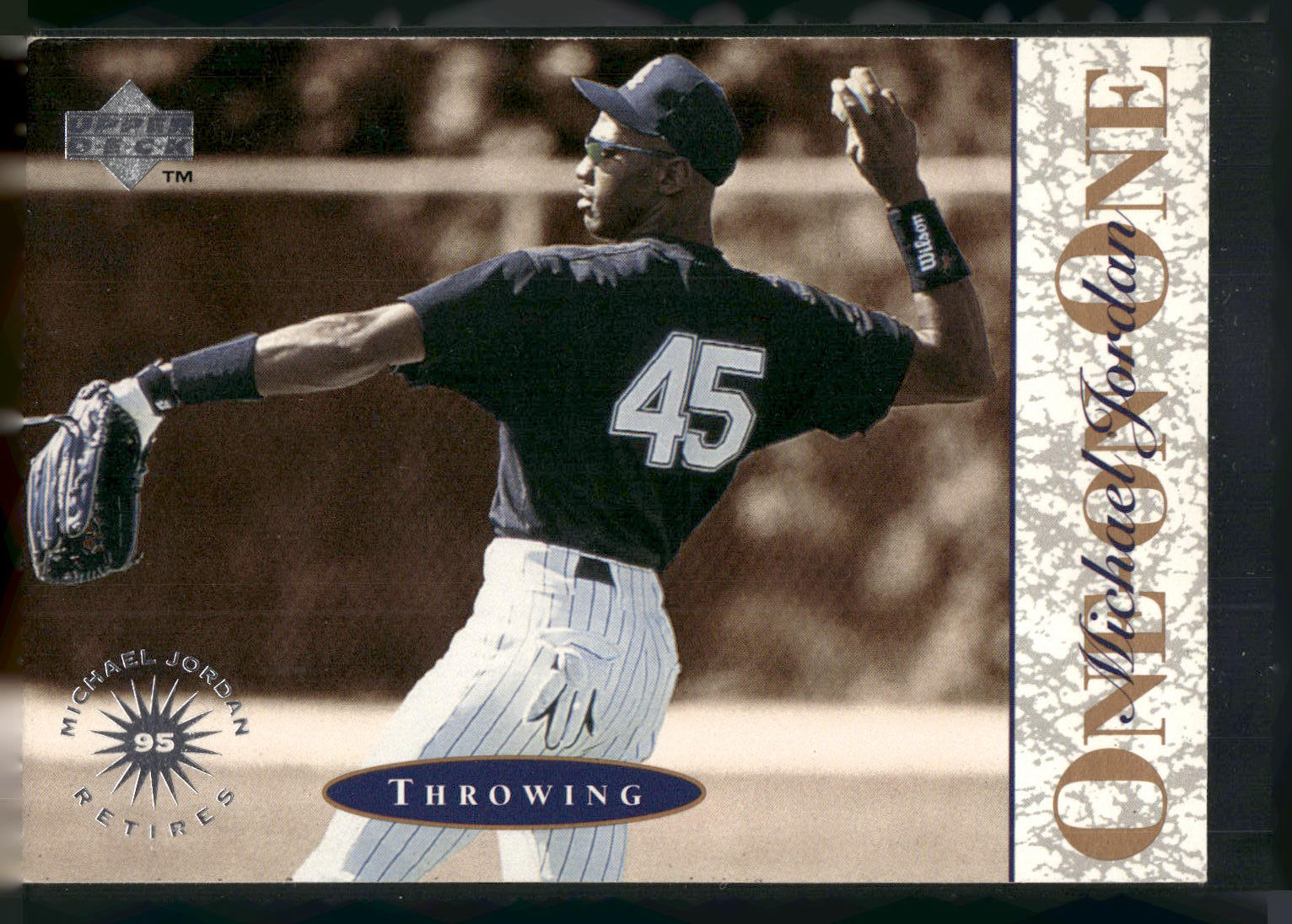 1995 Upper Deck Minor League #1 Michael Jordan Michael Jordan One On One