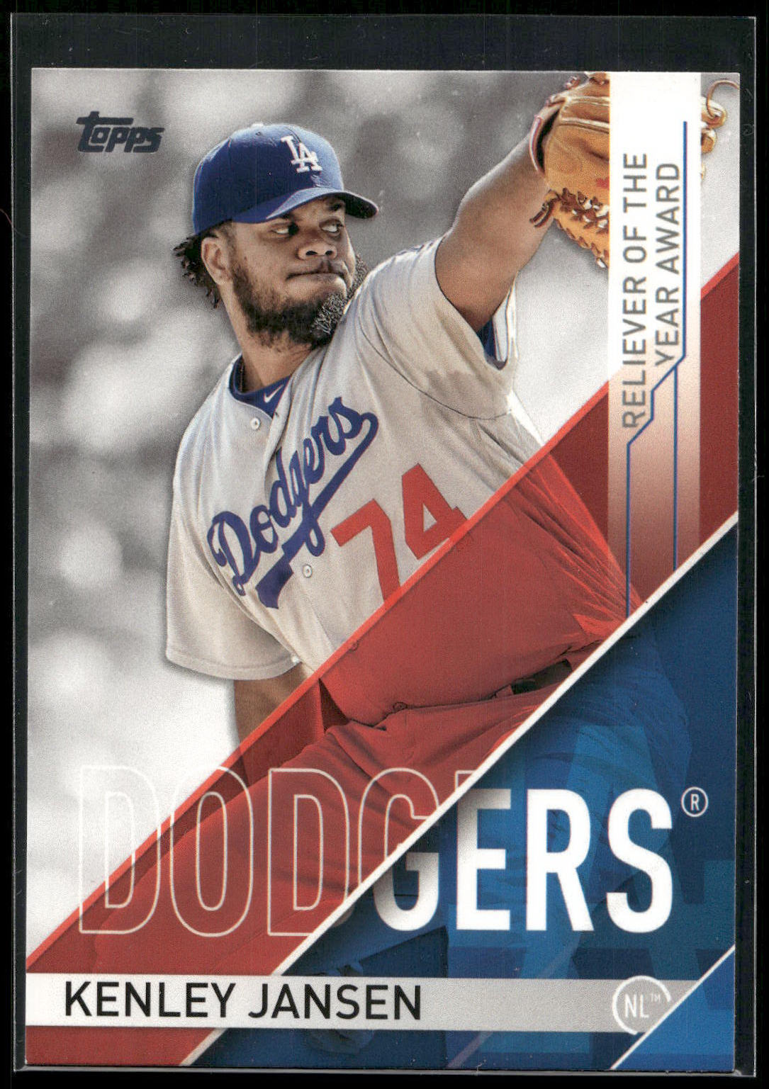 2017 Topps #RLY-2 Kenley Jansen MLB Awards