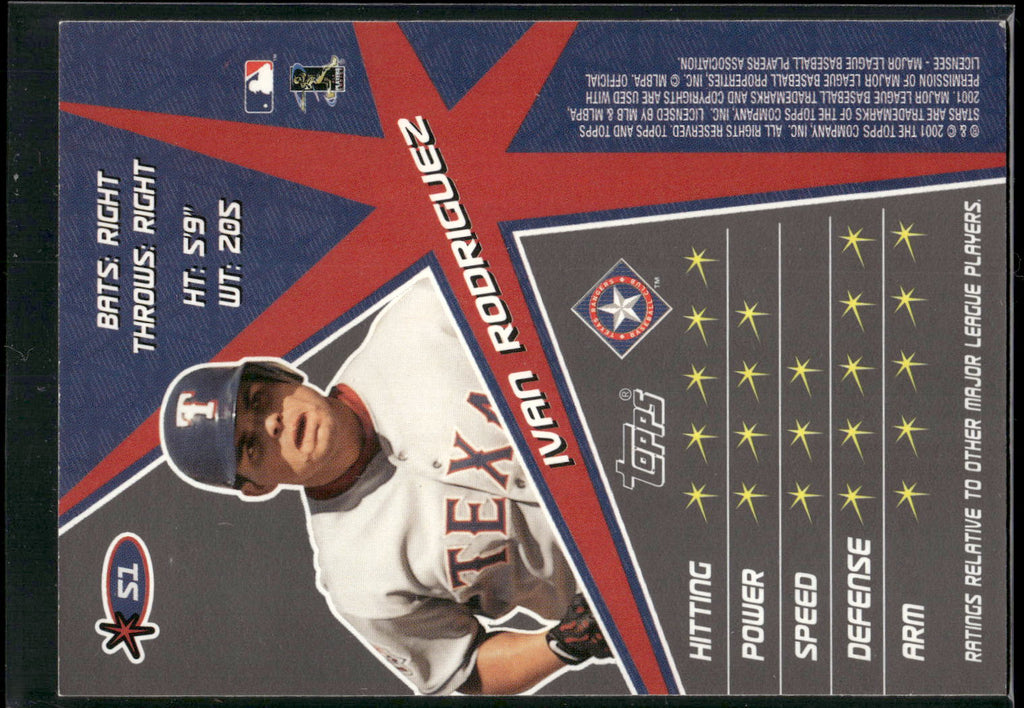 2001 Topps Stars #51 Ivan Rodriguez