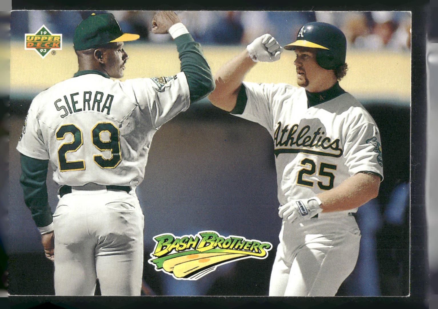 1993 Upper Deck #49 Ruben Sierra / Mark McGwire Gold Hologram