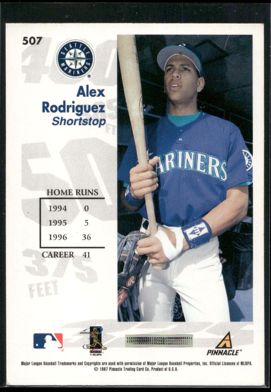 1997 Score #507 Alex Rodriguez