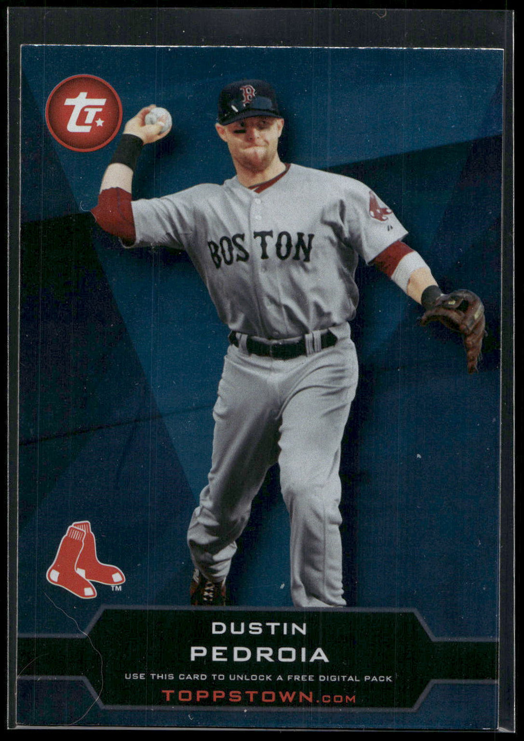 2011 Topps #TT-47 Dustin Pedroia Topps Town (Series 1)